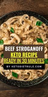 Beef Stroganoff Recipe With Sour Cream Gluten Free Keto Diet Rule Recipe In 2020 Keto Beef Recipes Keto Recipes Dinner Stroganoff Recipe