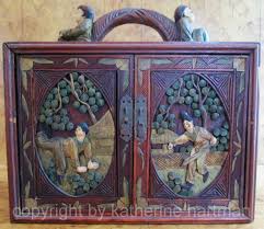 Warrior Theme Mahjong Box Hand Carved In The 1920s This Box Features Both Women And Men Warriors In Different Scenes On Th Mahjong Tiles Mahjong Mahjong Set