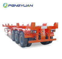 40ft 3 Axles Skeleton Semi Trailers For Heavy Duty Container ...
