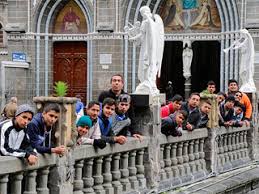Our lady of guadalupe with juan diego gold framed print hfa0200 $ 32. Pilgrimage To Our Lady Of Las Lajas Home Of The Mother