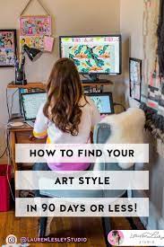 Find Your Art Style In 90 Days Or Less Find Your Drawing Style Lauren Lesley Studio Art Style Challenge Art Style Types Of Art Styles
