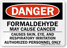 Image result for formaldehyde warning label