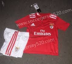 2018 19 Benfica Home Red Kid Youth Soccer Uniform
