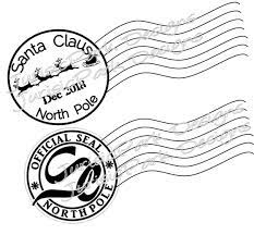 Christmas Santa 2020 Stamp North Pole Postage Png Jpeg Etsy Diy Letters Stamp Christmas Lettering