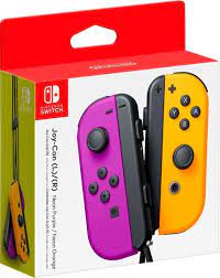 Joy Con L R Wireless Controllers For Nintendo Switch Neon Purple Neon Orange Hacajaqaa Best Buy Nintendo Switch Accessories Neon Purple Nintendo Switch System