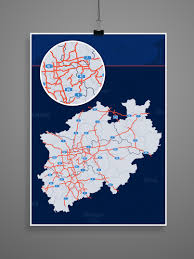 Entdecke die namen von freunden, nachbarn und prominenten. Landkarte Nrw Nordrhein Westfalen Mit Landkreisen