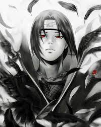 Wallpaper de itachi blanco y negro. Itachi Uchiha Wallpaper 4k Black And White Novocom Top