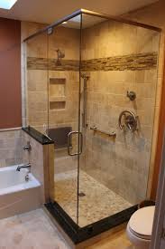 Travertine Shower Bath Surround And Heated Floor Field Stone Accent Bathrooms Remodel Best Bathroom Designs Bathroom Design