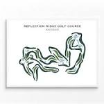 Buy Reflection Ridge Golf Course, KS Golf Course Map, Home Decor ...