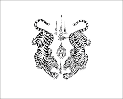 Hey there, welcome to panumart tattoo! Black And White Thai Tiger Tattoo Design Tiger Tattoo Design Tiger Tattoo Yantra Tattoo