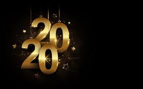 Happy New Year 2020 Banner Golden Sparkling Luxury 2020 Calligraphy And Clock With Stars On Black Background Feliz Ano Nuevo Feliz Ano Ano Nuevo