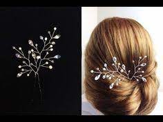 Diy Bridal Crystals Pearls Tiara Hair Vine Headband Crown Bridal Hair Headpiece Youtube Hair Pins Diy Headpiece Diy Vine Headband
