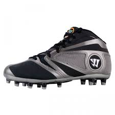 Warrior Lacrosse Burn 7 Junior Lacrosse Cleat Shoe Black