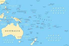Our Oceania Facts For Kids Will Show You The Most Fun And Interesting Facts On Oceania Australia Micronesia Fiji Kiriba Tuvalu Island Political Map Oceania