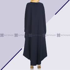 Yarasa Model Ferace Lacivert Moda Stilleri Giyim Elbise