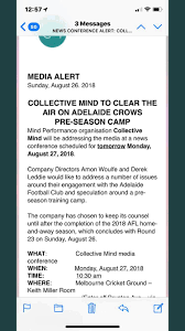 The camp has often been pointed to as the start of the crows' demise. Collective Minds To Clear The Air On Pre Season Camp Adelaidefc
