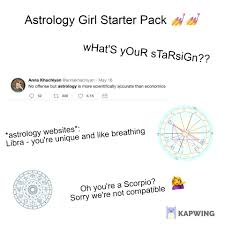 Astrology Girl Starter Pack Starterpacks