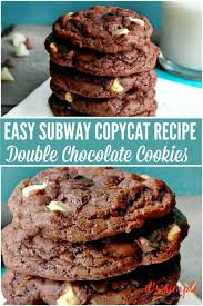Subway Copycat Double Chocolate Cookies Recipe Recipe In 2020 Chocolate Cookie Recipes Double Chocolate Cookies Recipe Quick Cookies Recipes