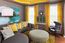 Yellow grey rose flower black white floral canvas white valentine's day decor 51 inches wide,4 panel canvas prints artwork modern paintings wall art home decoration stretched and framed ready to hang. Gray And Yellow Living Rooms Photos Ideas And Inspirations