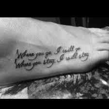 Where You Go I Will Go Where You Stay I Will Stay Go Tattoo Tattoos Couple Tattoos