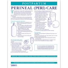 Postpartum Perineal Care Tear Pad Childbirth Graphics