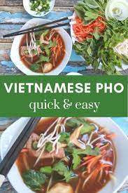 Easy Authentic Vietnamese Pho Soup Recipe With Beef Or Substitute To Make It Vegetarian Vegan Pho Soup Recipe Pho Soup Recipe Easy Pho Soup
