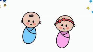 (step 17) draw a curved line in each ear. How To Draw A Baby Girl Baby Boy Easy Tutorial For Kids Toddlers Preschoolers Youtube