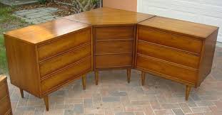 3 Piece Sectional Corner Vintage Dixie Dresser Set Corner Dresser 3 Piece Sectional Dresser Sets