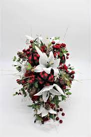 Your free wedding website, registry, checklist, & guest list all in one place. Winter Berry White Lily Bouquet With Buffalo Plaid Winter Etsy Christmas Wedding Flowers Winter Wedding Flowers Christmas Wedding Themes