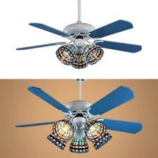 Many times when a ceiling fan is designed, it can be built with an optional lighting assembly. Tiffany Blue Semi Flush Ceiling Light Dome Shade 3 5 Lights Glass Led Ceiling Fan For Dining Room Takeluckhome Com