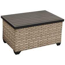 You will find all stainless steel hardware, sunbrella. Tkc Monterey Outdoor Wicker Storage Coffee Table In Summer Fog Tkc015b Sct