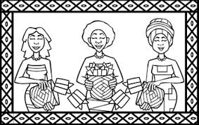 South africa flag coloring pages for kids to color and print. Mother S Day Coloring Page Traditional Moms From South Africa Tpt