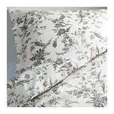 Alvine Kvist Housse De Couette Et Taie Blanc Gris Housse De Couette Housse De Couette Fleurie Et Parures De Lit Ikea