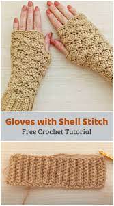 Not all projects require huge amounts of yarn. Crochet Fingerless Gloves With Shell Stitch Crochet Kingdom
