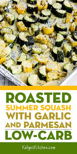 This Recipe For Roasted Summer Squash With Garlic And Parmesan Is An Absolutely Amazing Way T Yellow Squash Recipes Roasted Summer Squash Summer Squash Recipes
