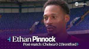 👏 Player of the match Ethan Pinnock reacts after Brentford punish Chelsea  in the West London Derby
