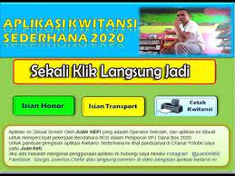 Aplikasi cetak kwitansi bos v.2020 otomatis format excel | update april 2020. Aplikasi Kwitansi Otomatis Pelaporan Bos Arkas 2020 Juan Kefi Youtube