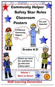 Poster Bundle Health And Safety Rules Vol 1 Community Helpers Learn Rules Health And Safety