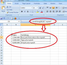 Uang sebagaimana dimaksud pada angka 1diberikan sebesar rp1.800.000,00 (satu juta delapan ratus ribu rupiah). Belajar Panduan Membuat Terbilang Otomatis Di Microsoft Excel
