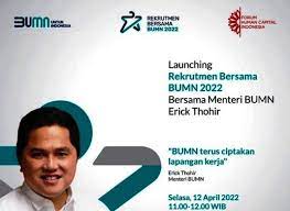 Lowongan Kerja April 2022 Bumn