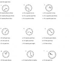 Here is a set of questions about ways to ask and tell time we have covered in this and the previous lesson. 124 Free Telling Time Worksheets And Activities