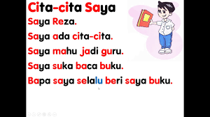 Saya bersekolah di sekolah kebangsaan sri… Cita Cita Saya Youtube