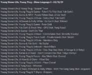 Yak gotti & lil duke) 02. Young Thug Slime Language 2 Tracklist Leaked Leaked Is