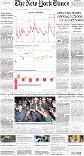 Just go to the new york times front page the way you normally do. The New York Times In Print For Saturday June 6 2020 The New York Times