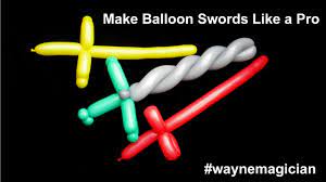 Learn how to make balloon animals. Make Balloon Swords Like A Pro Youtube