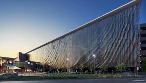 Facade That Moves With The Wind Brisbane Airport Interactive Architecture Kinetic Architecture Facade Architecture