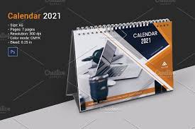 Desk Calendar Template 2021 V32 By Template Shop On Creativemarket In 2020 Desk Calendar Template Desk Calendars Calendar Template