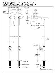 Delta faucet cartridge diagram the delta valve cartridge rp50587 is not designed to come apart so we do not have a parts diagram of this part. Faucet Supply Lines Kingston Brass Cck285k8 Freestanding Tub Faucet 28 Length Brushed Nickel Tools Home Improvement Belasidevelopers Co Ke