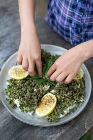 Lebanese Style Herb Crusted Fish Cuisine