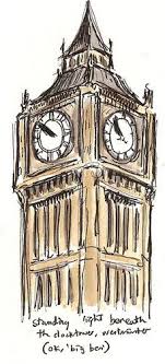 Big Ben By Petescully Via Flickr Avec Images Peinture A L Aquarelle Carnets De Voyage Dessin Coloriage